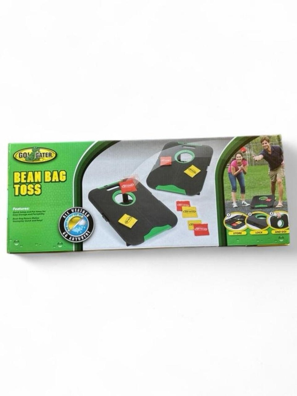Bean Bag Toss Cornhole‎ Game - Green and Black Portable NWT